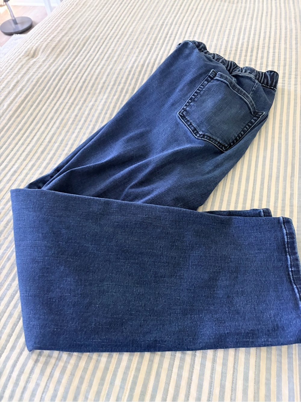 torrid Dark Blue Relaxed Fit Elastic Waist Jeans